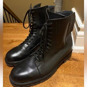 Elegant Black Orginal Natural Leather Men's Boots